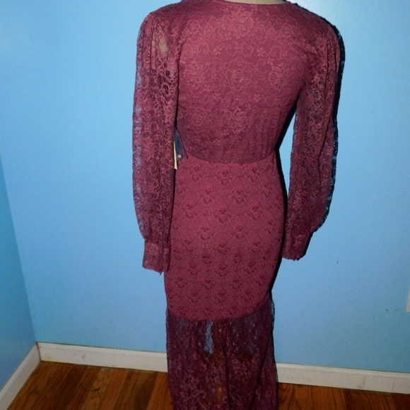 Free People X Night Cap Siena Lace Gown